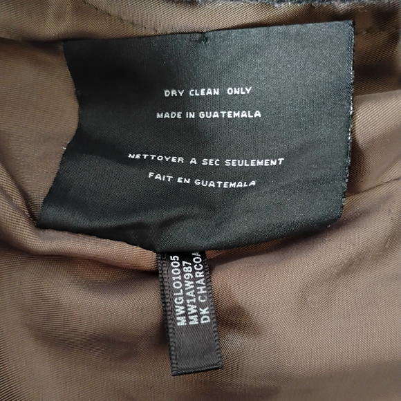 Andrew Marc Women's Cherish Walker Wool & Cashmere Winter Coat Charcoal Black - Picture 16 of 16